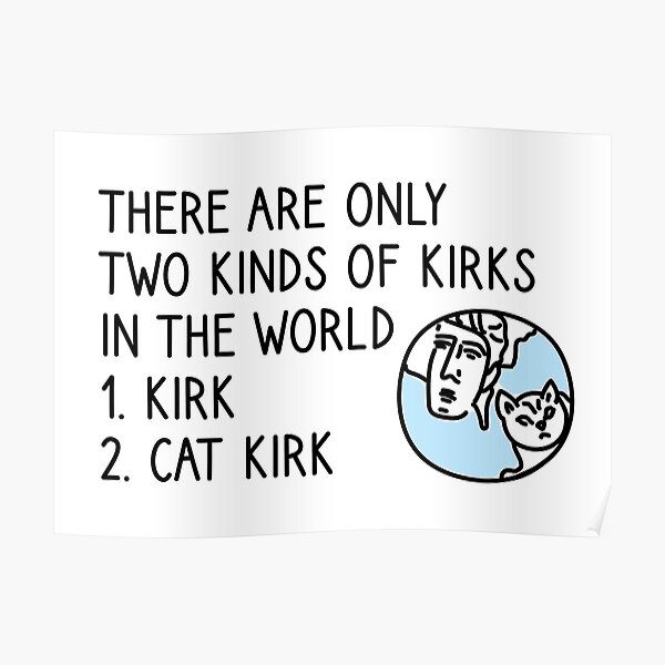 Kirk and Cat Kirk Poster RB2310 product Offical gilmoregirls Merch