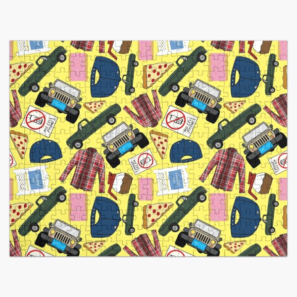 Luke Lorelai Fan Pattern Icons All Over Print Yellow Pack Jigsaw Puzzle RB2310 product Offical gilmoregirls Merch